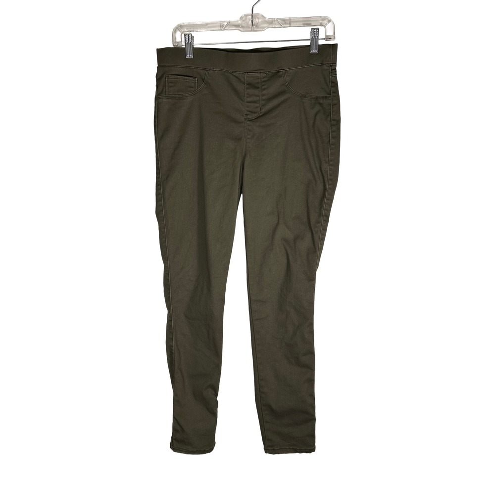 Natural Reflections Olive Green Platinum Stretch Jeggings Womens‎ Size M Pull On